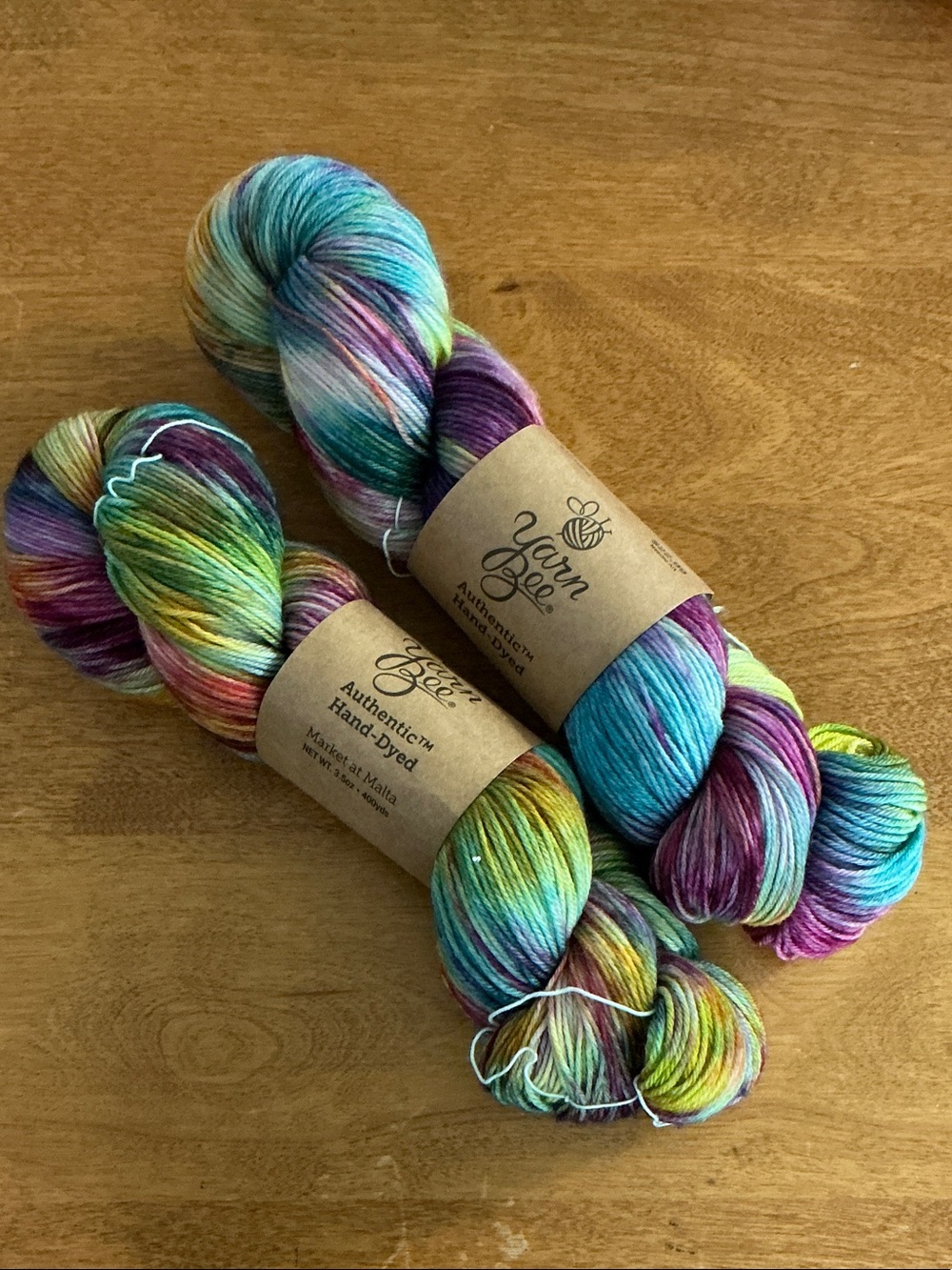 Yarn Bee Hand-Dyed Multicolor Yarn - Market at Malta